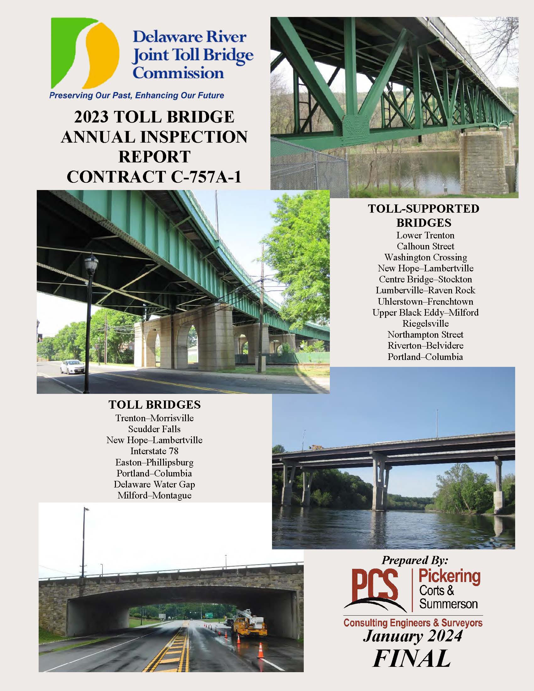 Annual Inspection Reports DRJTBC