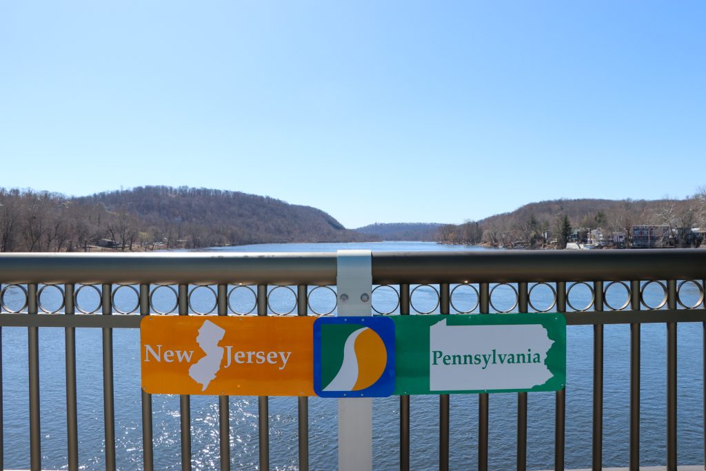 Bridge Railing Signage Mayors, Other Dignitaries Unveil State-Line Signage on New Hope ...
